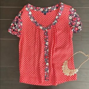 Boden Button Front Top